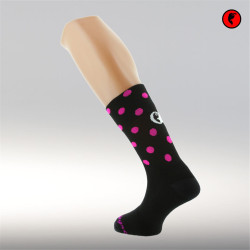 CALCETINES PIMIENTO NEGRO GLORIA CANELA ROSA