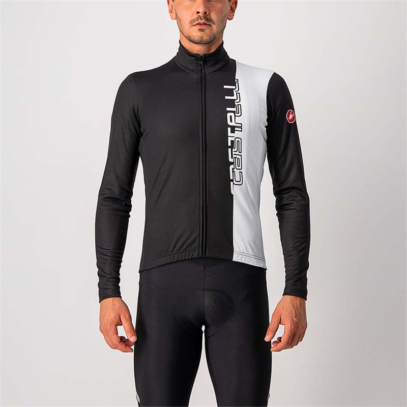 MAILLOT CASTELLI TRAGUARDO FZ NEGRO/BLANCO